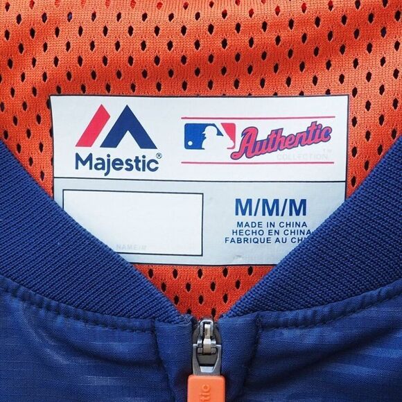 Majestic Detroit Tigers MLB Baseball Cool Base Half Zip Pullover Jacket Men's M - Picture 3 of 12